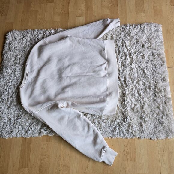 CHAMPION Essential Pullover Swestshirt In  Cream Size Large Unisex - Picture 4 of 12